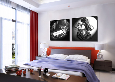 抽象樂章，藝術點睛 探秘樂器主題噴繪裝飾畫